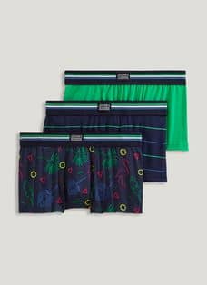 Jockey Men's Underwear Organic Cotton Stretch 4 Trunk - 3 Pack, Bayou/True  Navy/Leather Red, S : Clothing, Shoes & Jewelry 