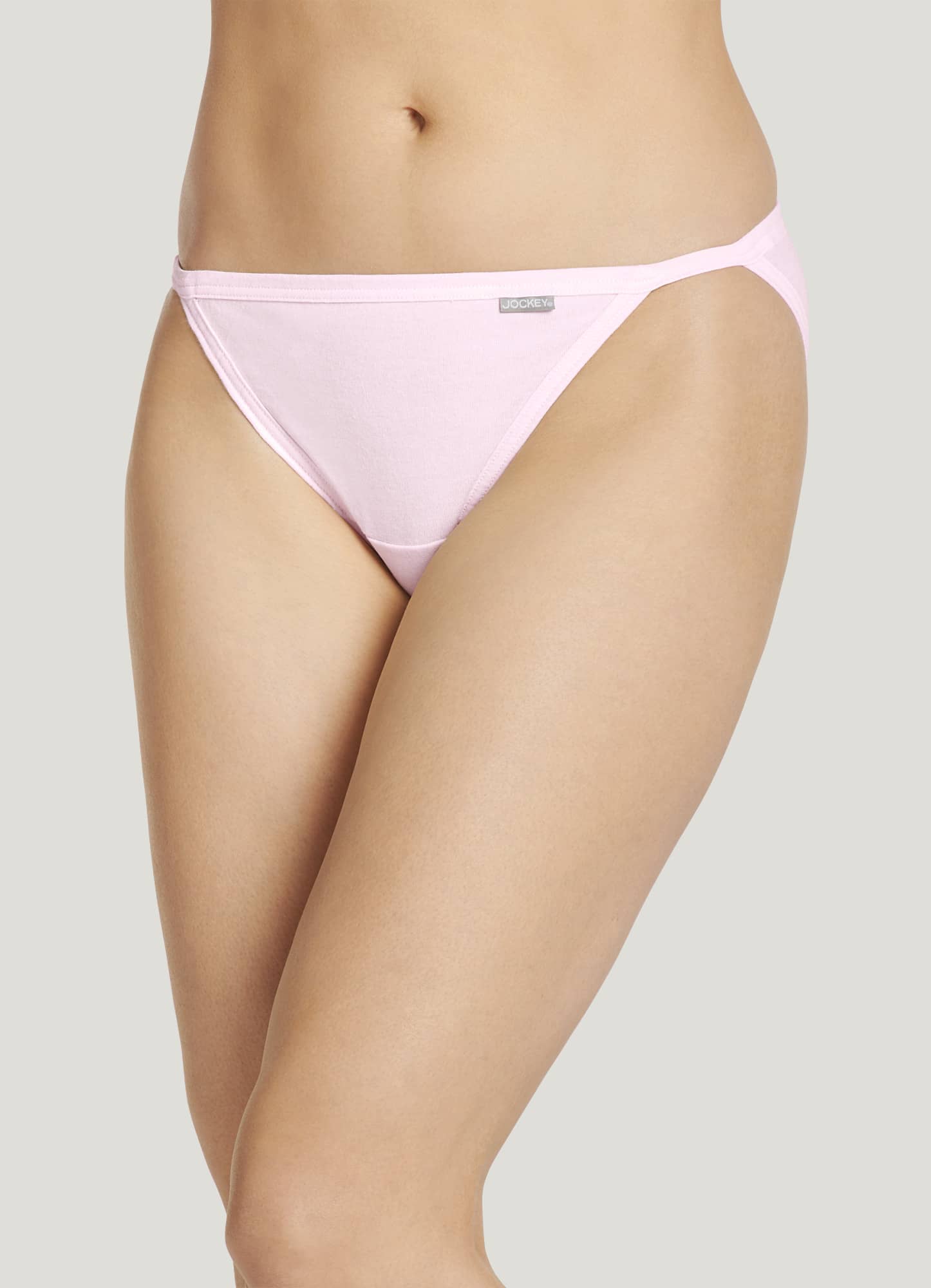 Jockey Women's Underwear Elance Brief - 6 Pack, Ivory/Light/Pink