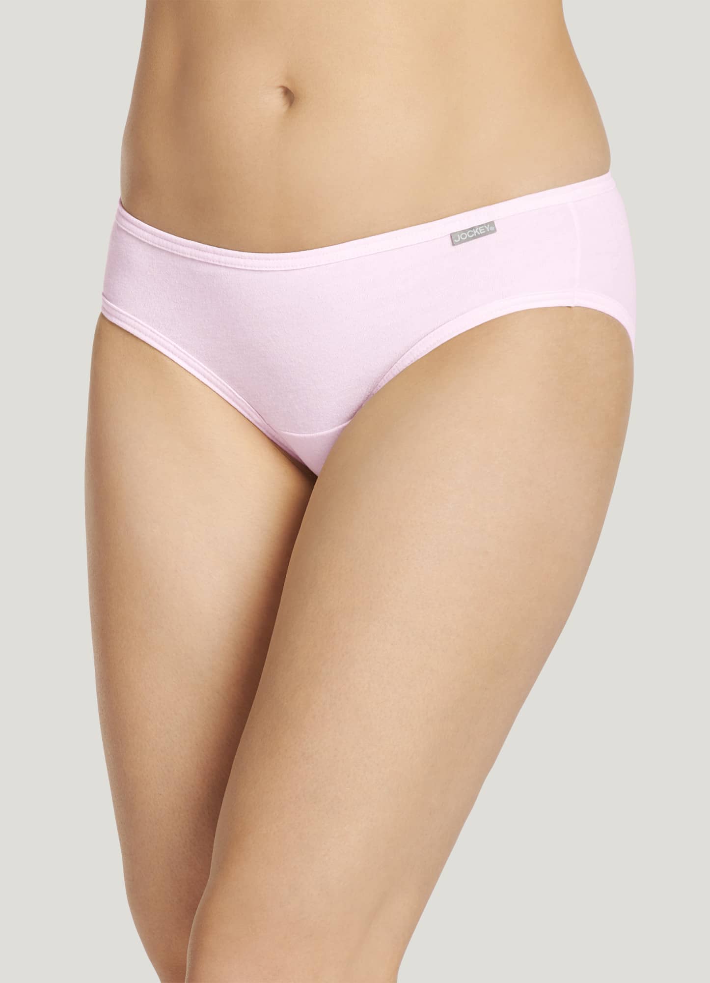Jockey Women's Underwear Cheeky Modal Bikini, chevron/pink