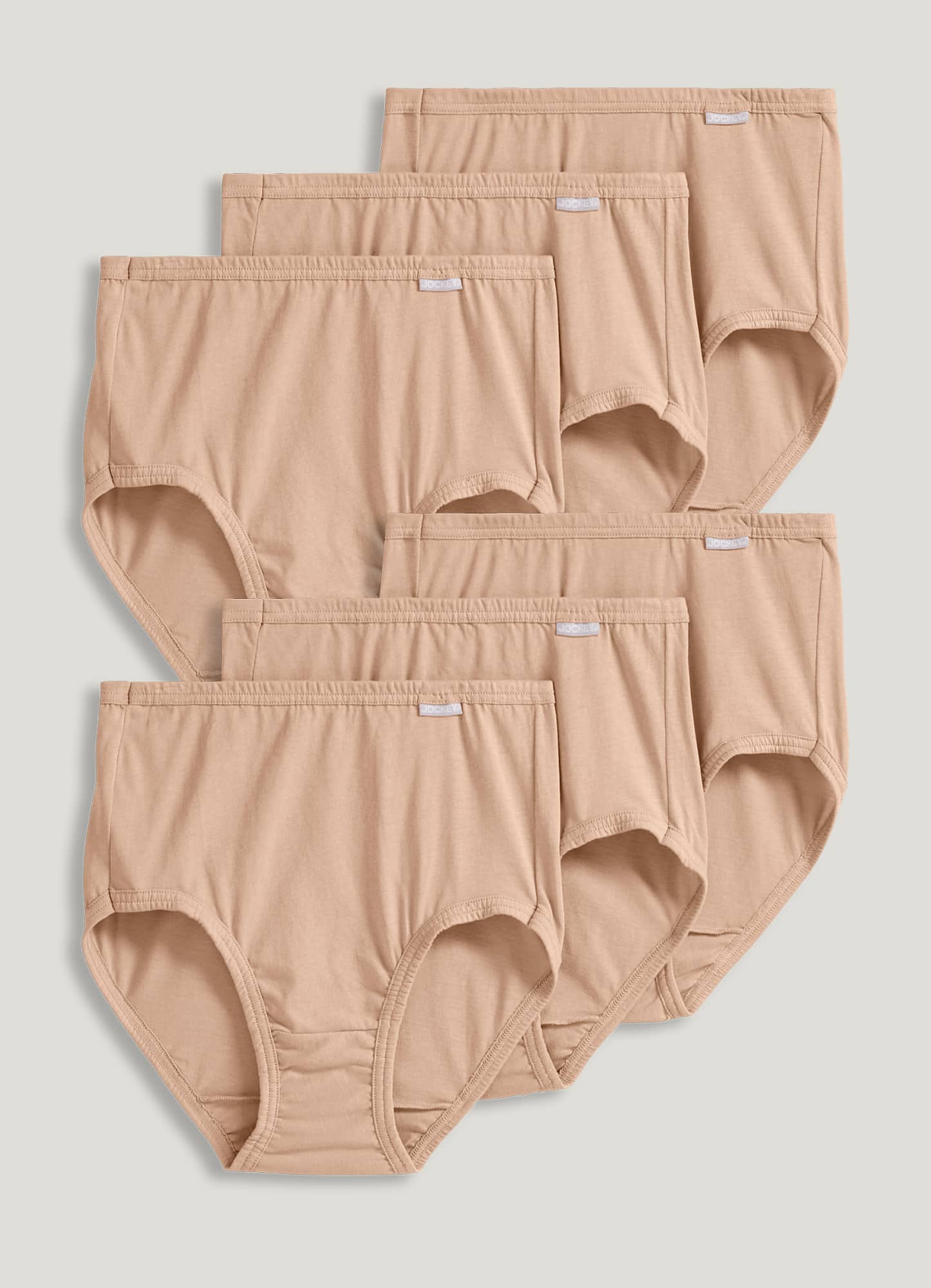 New 3 Pk Jockey Elance Supersoft Micromodal Brief Underwear Panties Size 5  2073