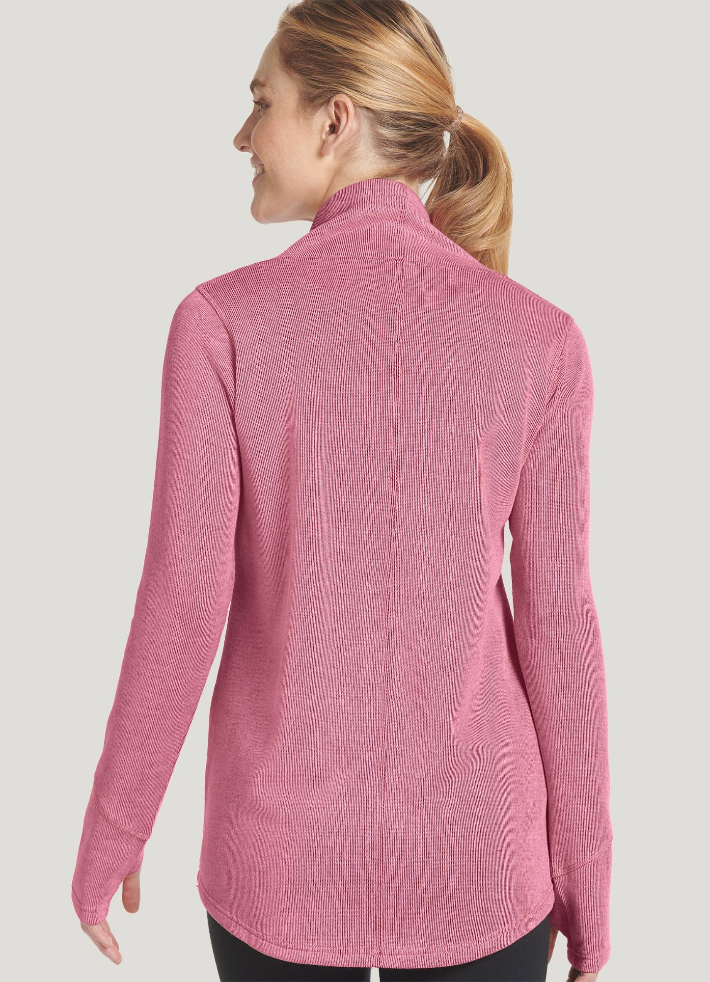 Jockey Ribbed Funnel Neck Tunic