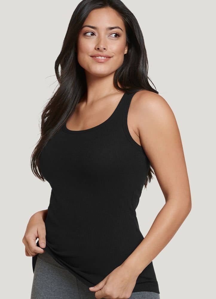 2 Pack Active Basic Women's Plus Size Basics Cami Tank Top 1X Navy, White  at  Women's Clothing store