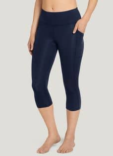 Jockey Womens Super Soft Crossover Leggings, Navy Heather, X-Large US at   Women's Clothing store
