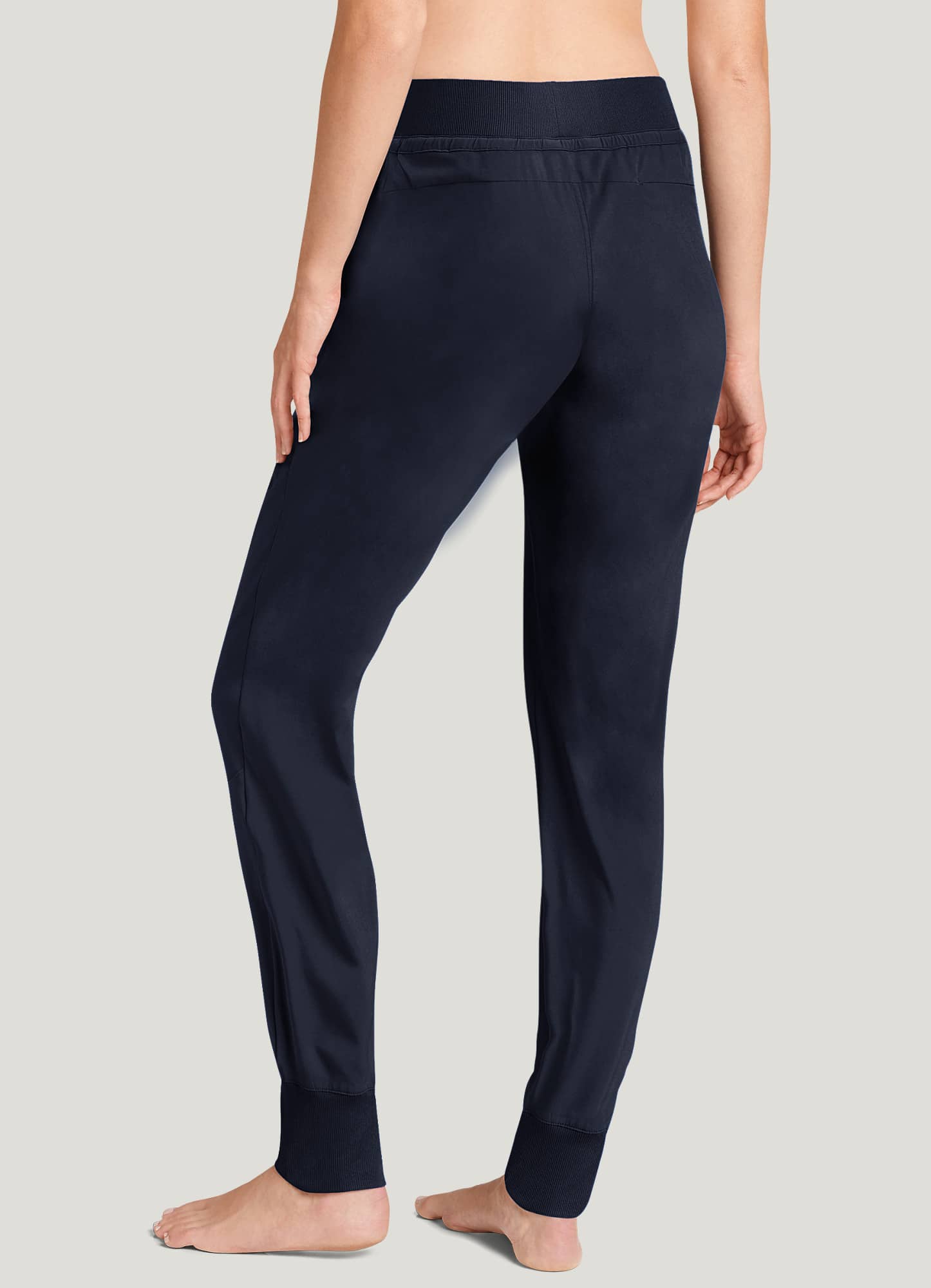 Jockey Women's Regular Fit Cotton Track Pants (1301_Lt Grey