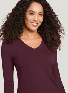 Braless Ribbed Deep V Long Sleeve – Klassy Network