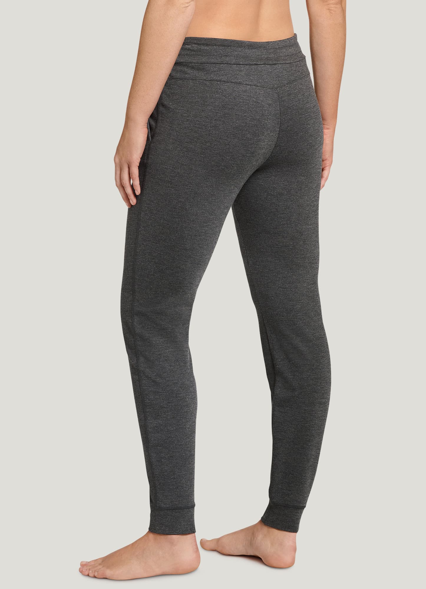 Luxe Laid-Back Ponte Joggers - Charcoal