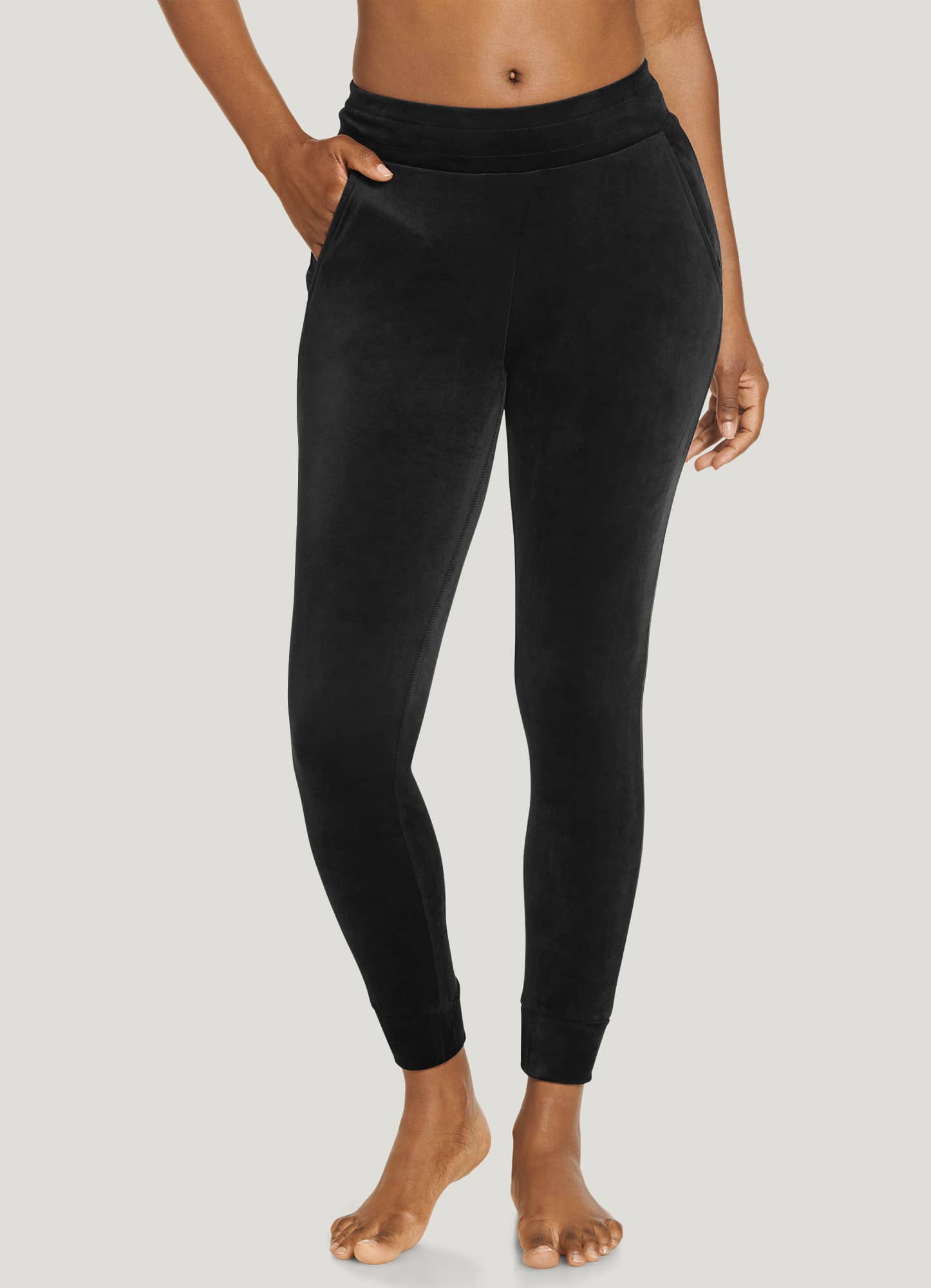 J Crew Women's Black Stretch velvet leggings size small