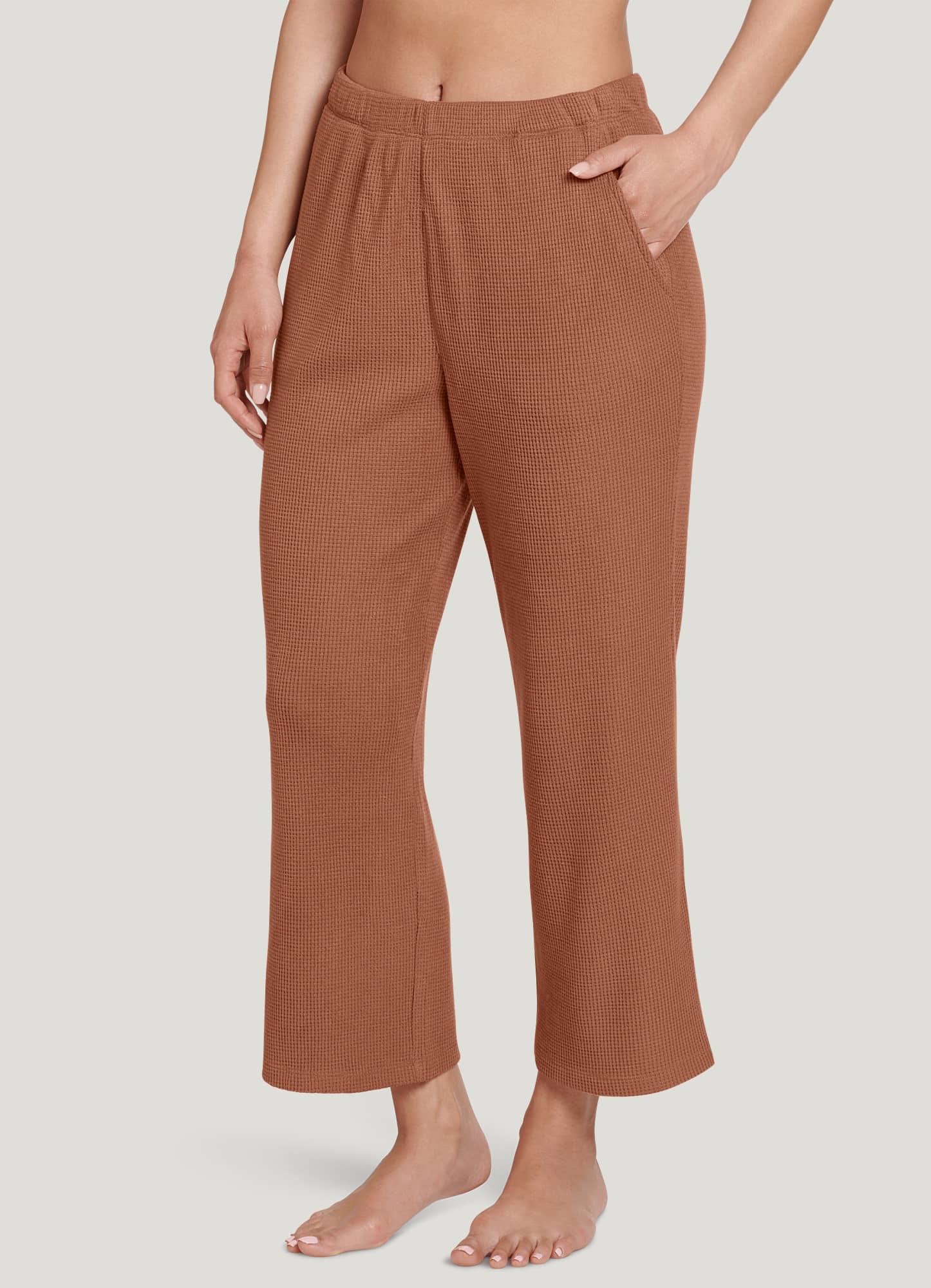 Buy Jockey 1302 Women's Cotton Elastane Trackpants With Convenient Side  Pockets - Rose online