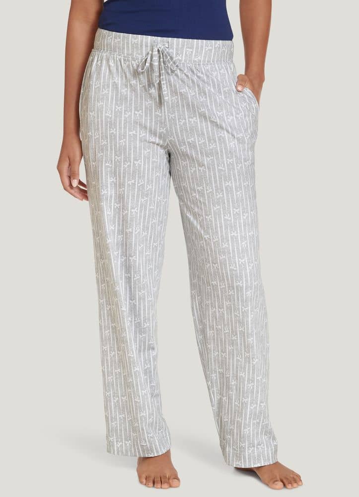 Just Love 100% Cotton Women's Capri Pajama Pants Sleepwear - Comfortable  and Stylish (Grey Plaid, Small)