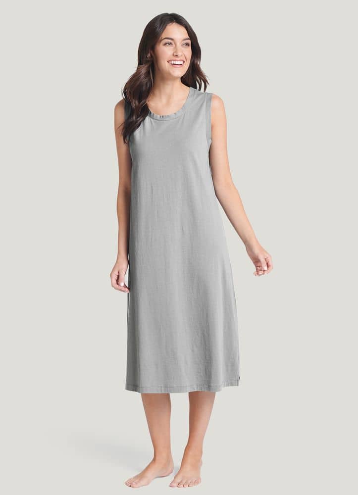 Women Cotton Nightgown with Shelf Bra Nightgown with Built in Bra