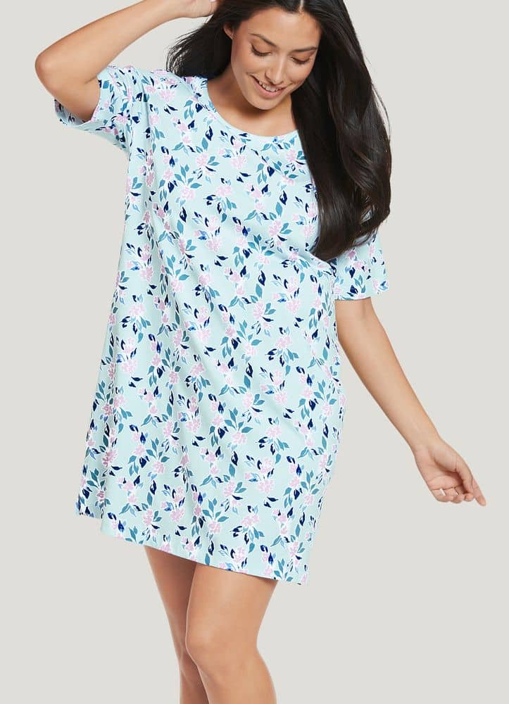 100% Cotton Short Sleeve Sleepshirt 