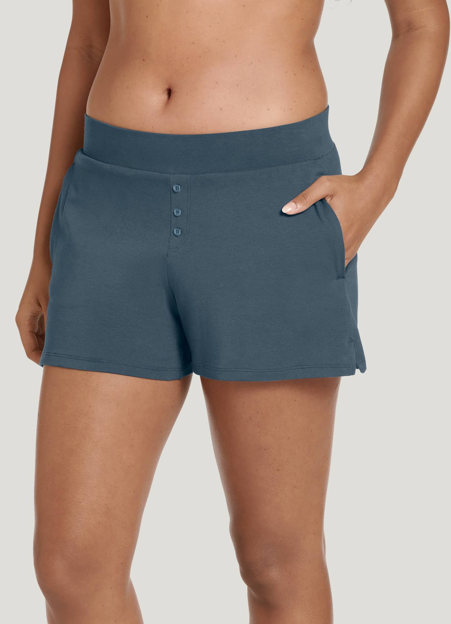 Jockey Girl's & Women's Side Pocket Printed Sleep Boxer Shorts