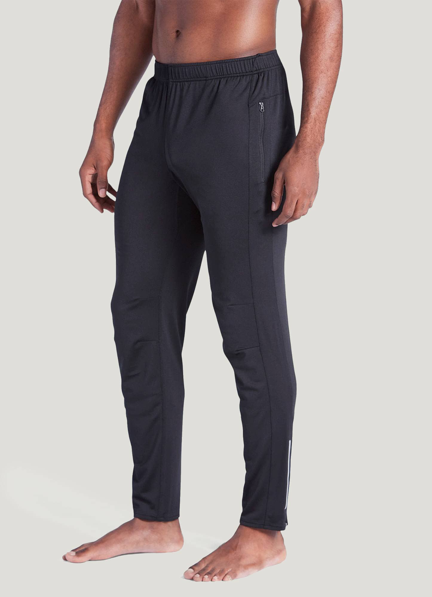 Jockey Sport Men's Black Fleece Lined Sweatpants Medium Cozy Soft Stretch  Fleece | eBay