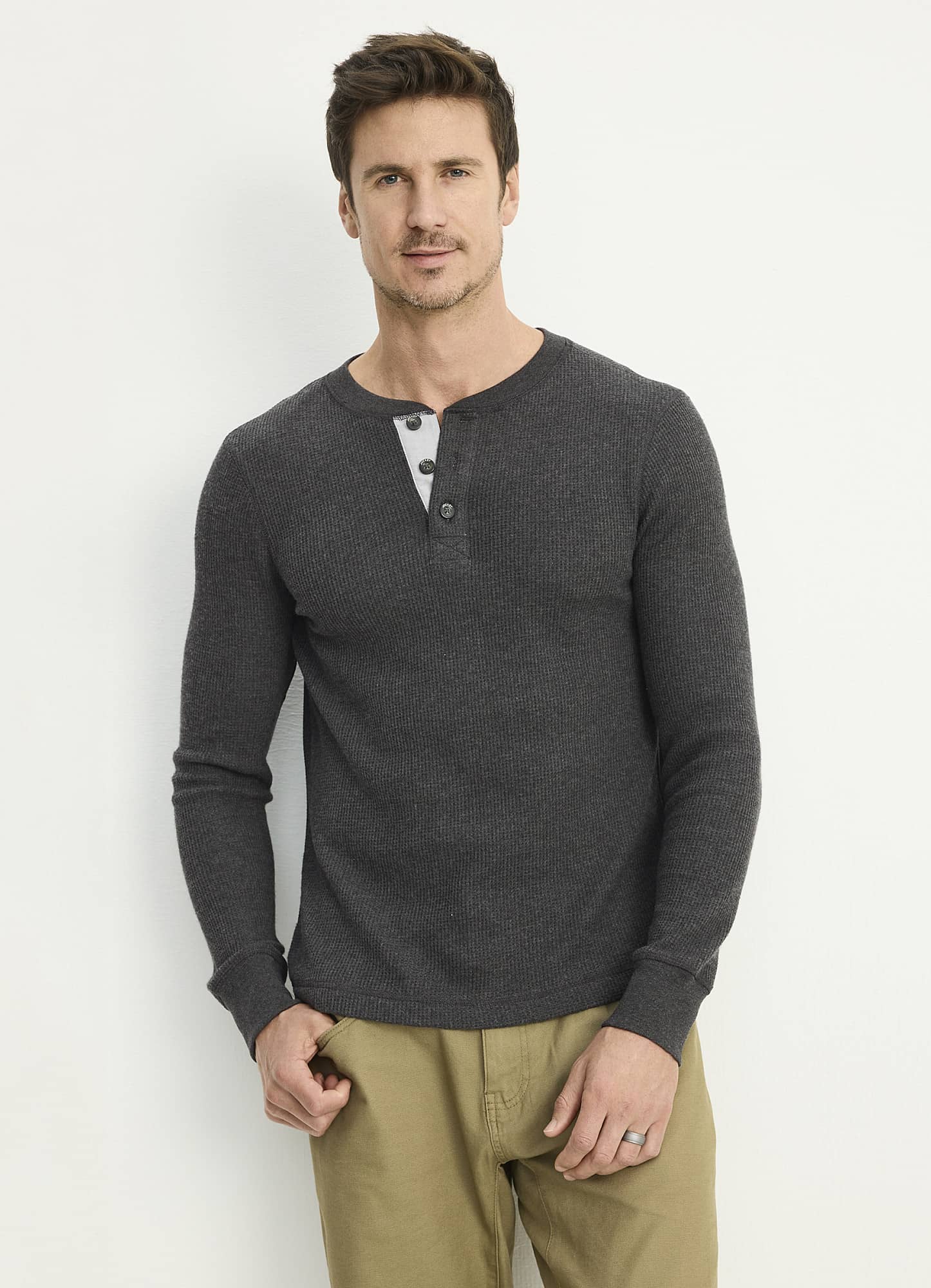 Big Rib Henly Neck Tops｜カットソー(半袖/袖なし)