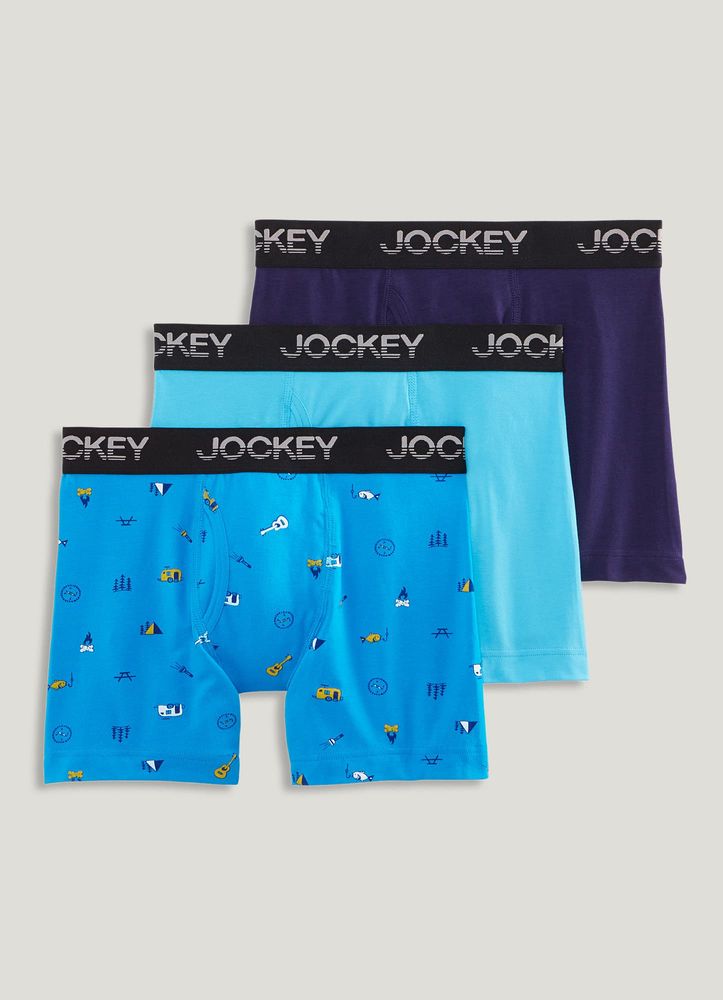 formel Begivenhed side Jockey® Boys' Cotton Stretch Boxer Brief - 3 Pack