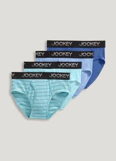 4 Pack Bonds Boys Male Kids Plain Undies Underwear Brief Jock Size 2-14  UZW14A