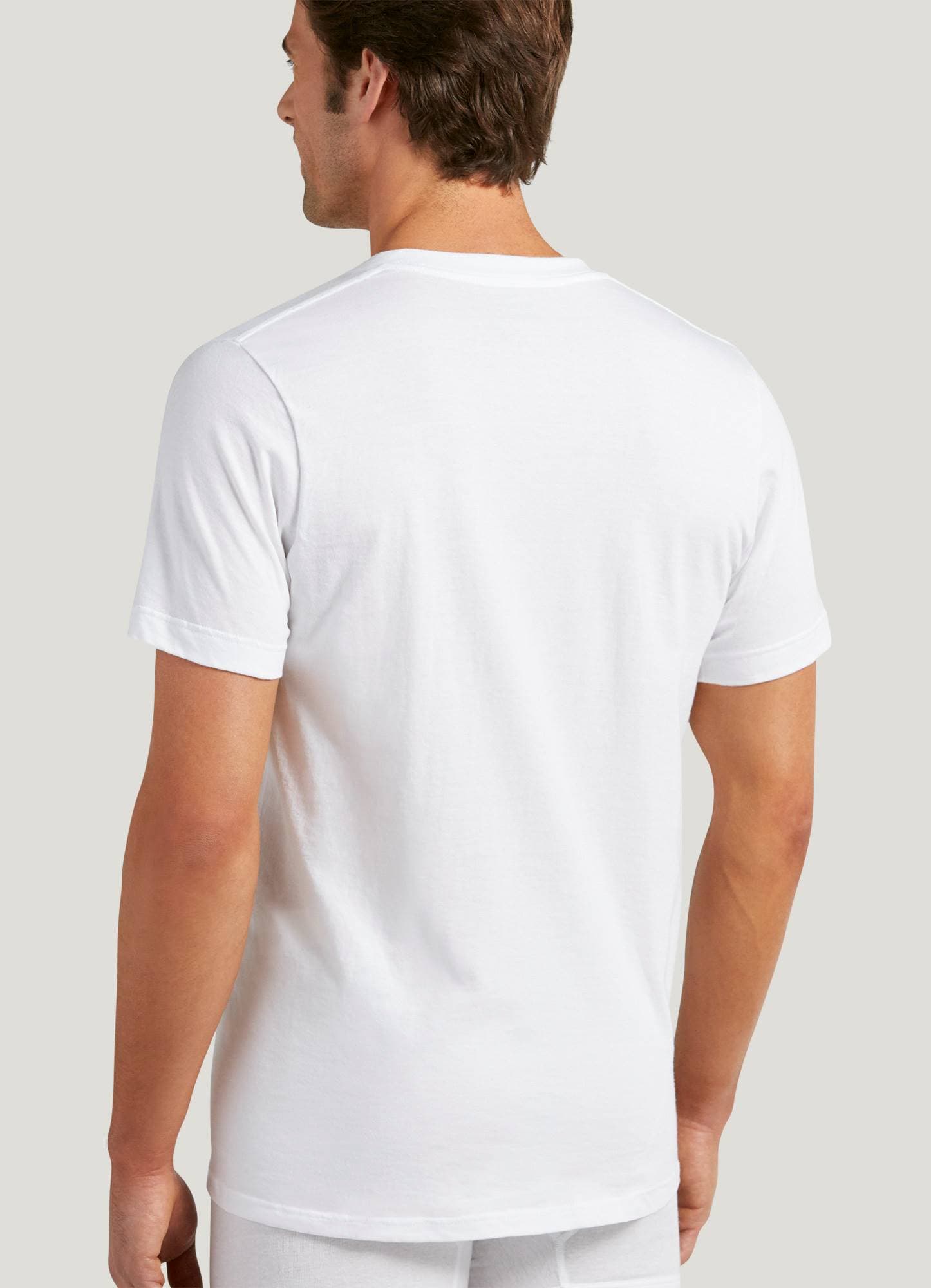 Calvin Klein Men's Cotton Classics Multipack V Neck T-Shirts, White,  X-Large at  Men's Clothing store