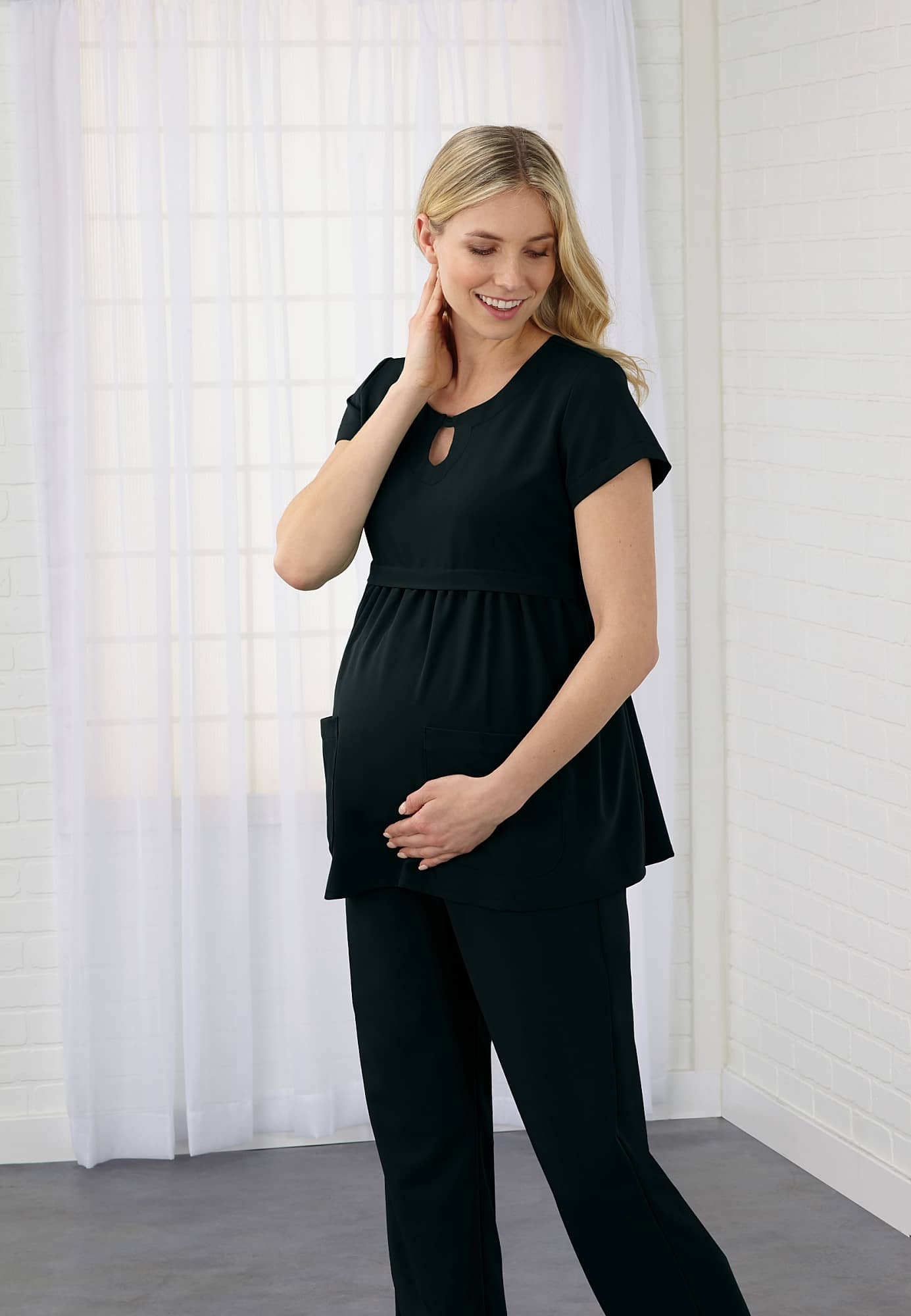 Jockey® Women's Empire Waist Maternity Scrub Top