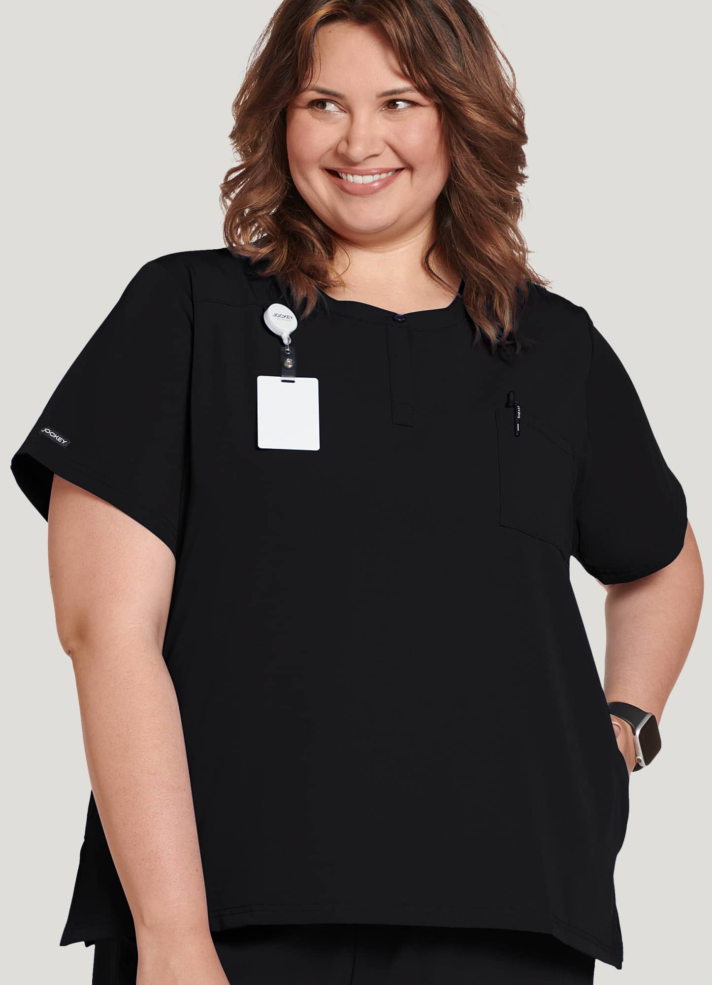 Jockey Women's Henley Scrub Top