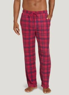 Men’s Plaid Pajama Pants Soft Cotton Drawstring Sleepwear Lounge PJ Bottoms 