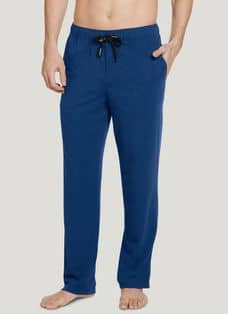 Blue/Grey Jockey Long-Sleeve T-Shirt & Bottoms Jersey Men's Pyjama Set 