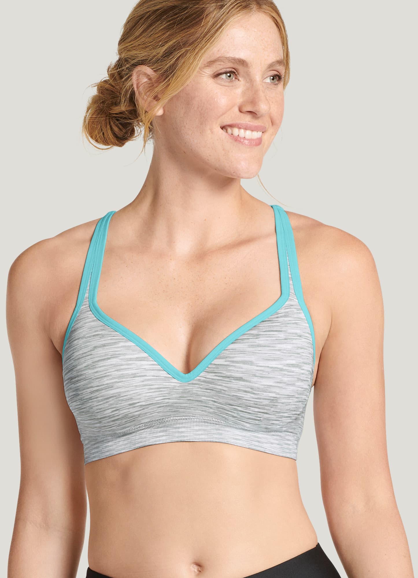 Jockey Women's Bra Mid Impact Molded Cup Seamless Sports Bra : :  Clothing, Shoes & Accessories