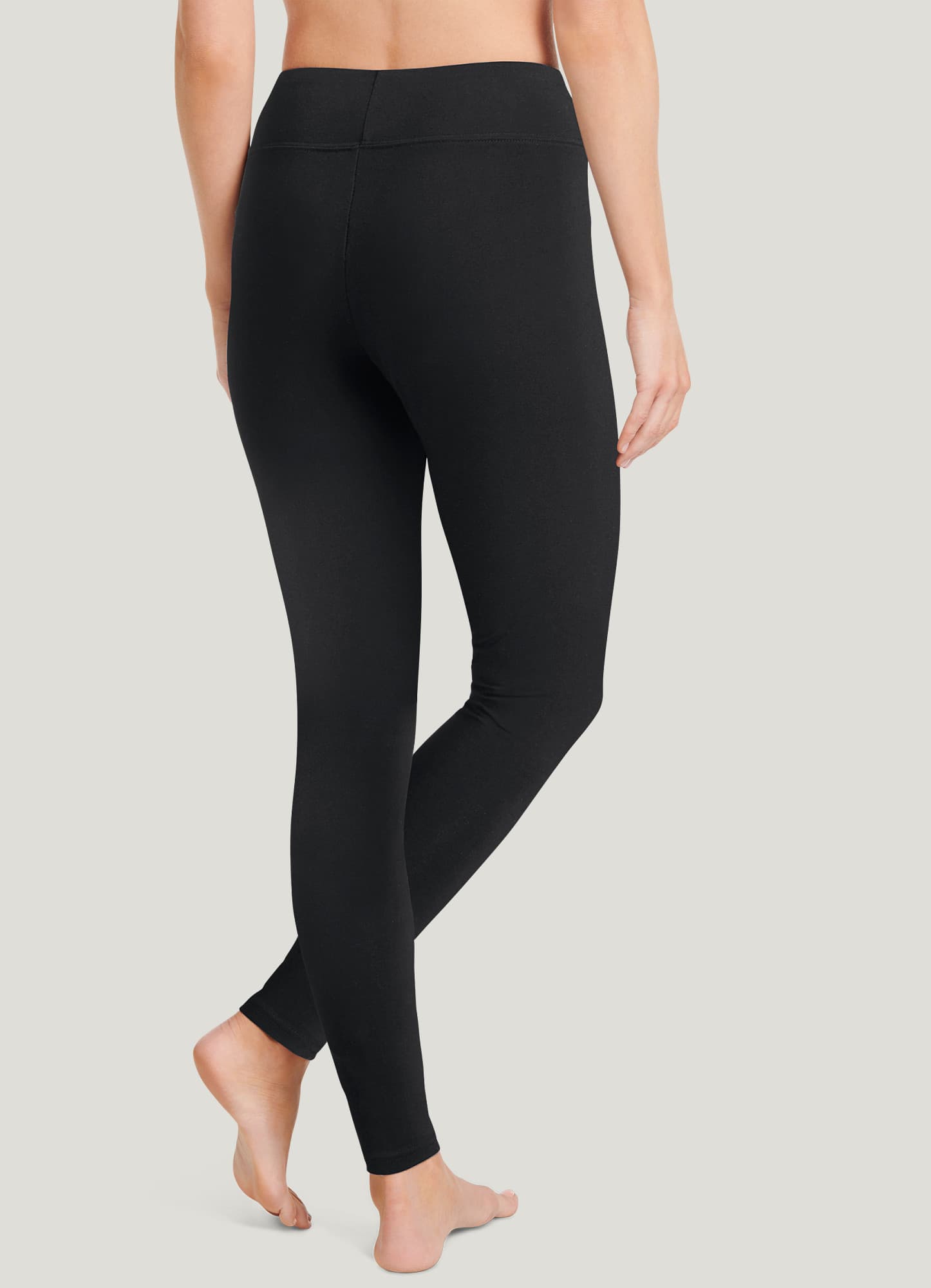 Jockey Essentials Women's Cotton-Blend Ankle Leggings with Side Pockets 