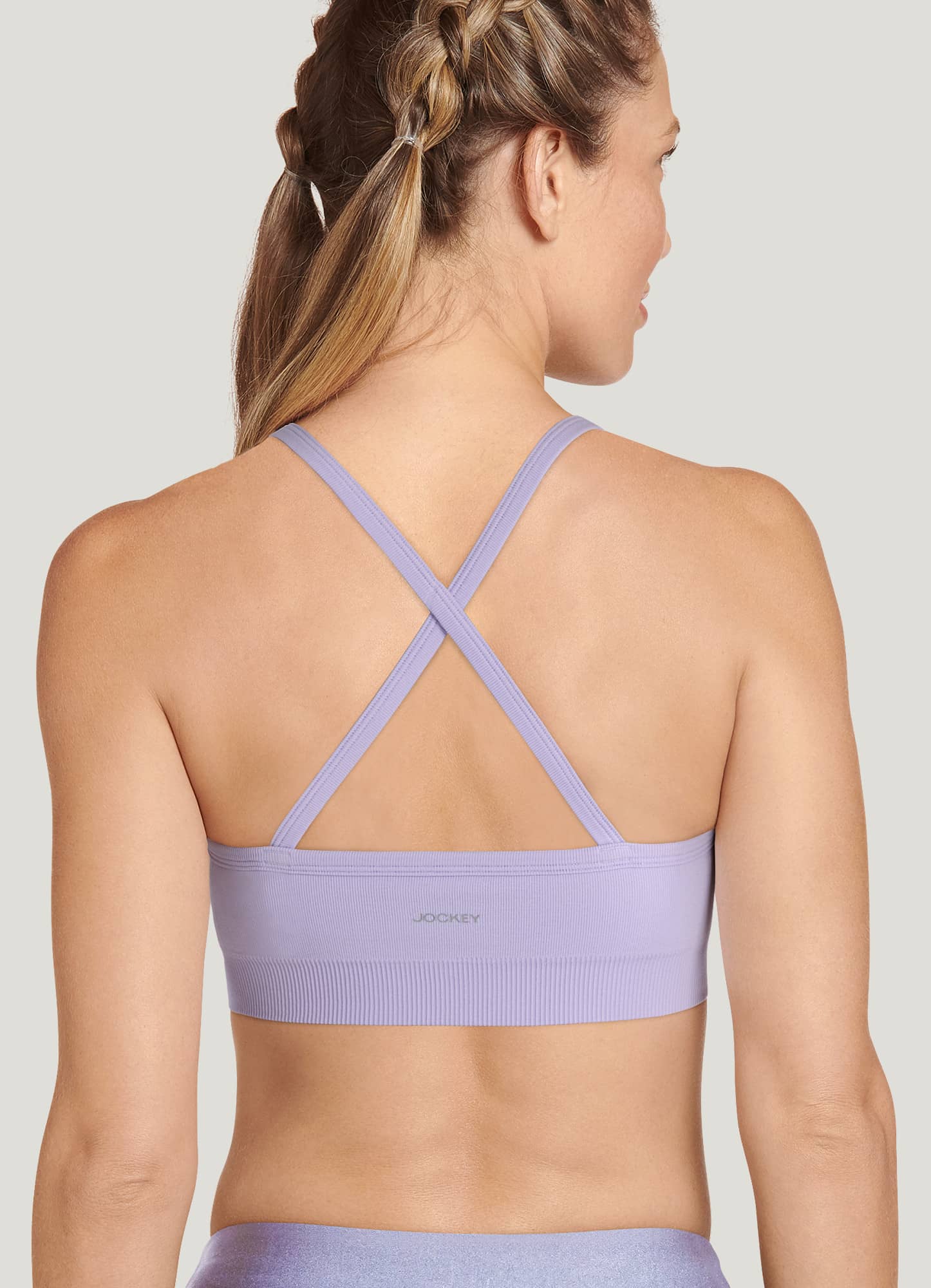 Jockey Seamfree Mid Impact Crossback Cami Strap Sports Bra