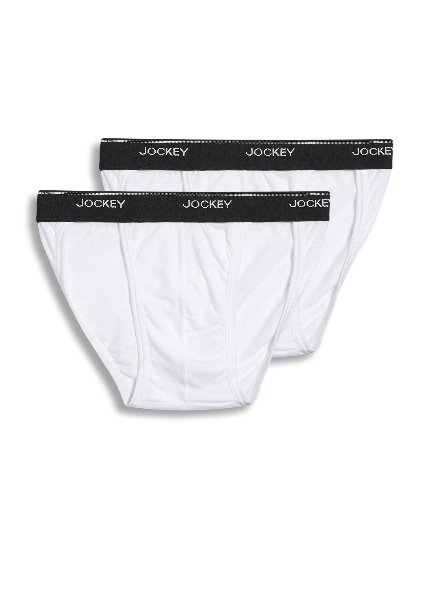 Jockey Elance Mens XL 40-42 String Bikini White 100 Cotton Style 1005 Low  Rise for sale online