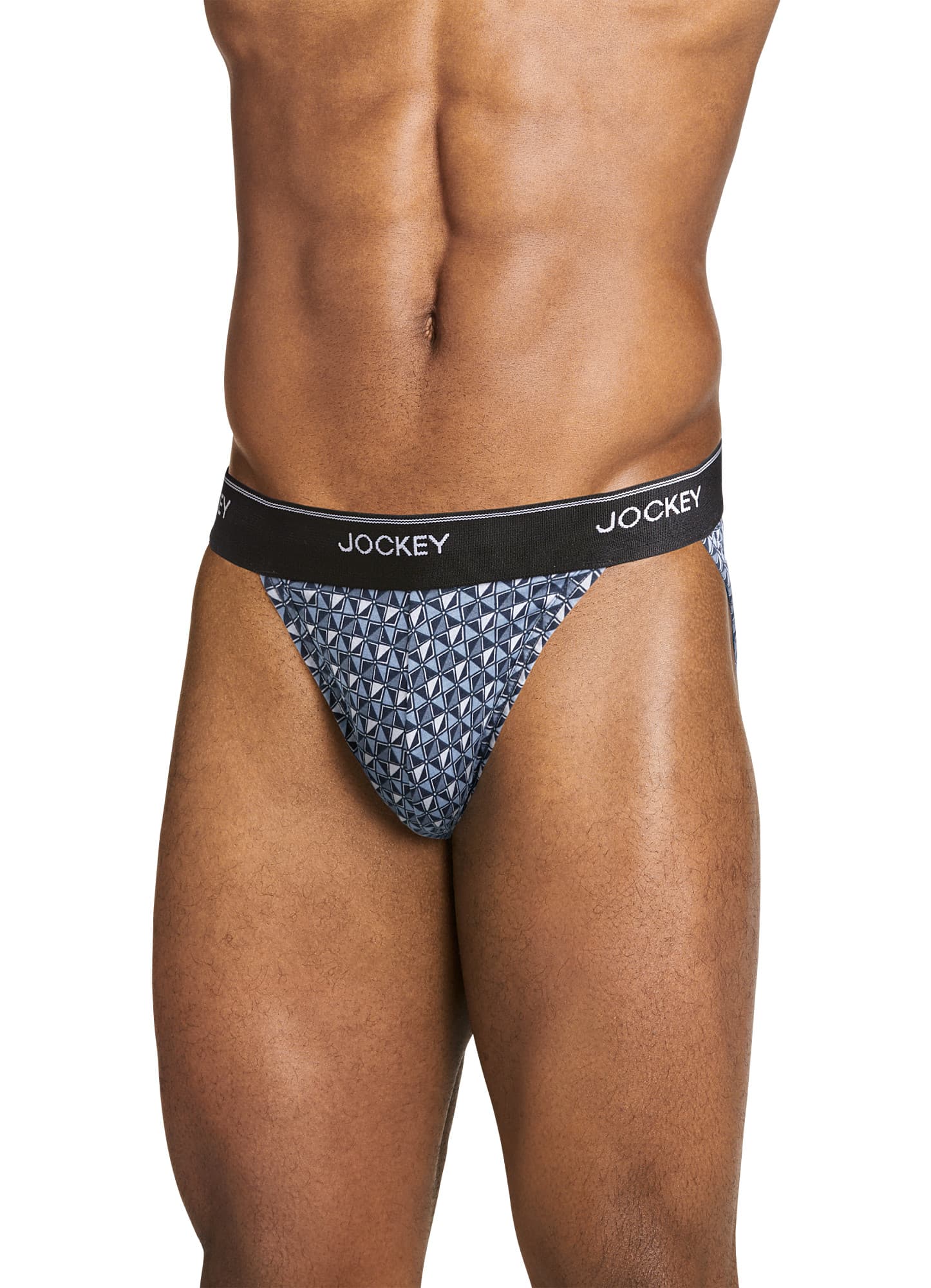 Jockey Men's Elance String Bikini - 2 Pack Xl Sawtooth Navy Geo/grey Dove :  Target