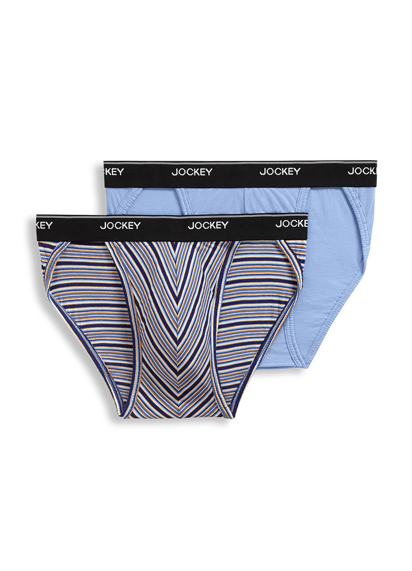 Jockey Men's Elance String Bikini - 2 Pack Xl Sawtooth Navy Geo