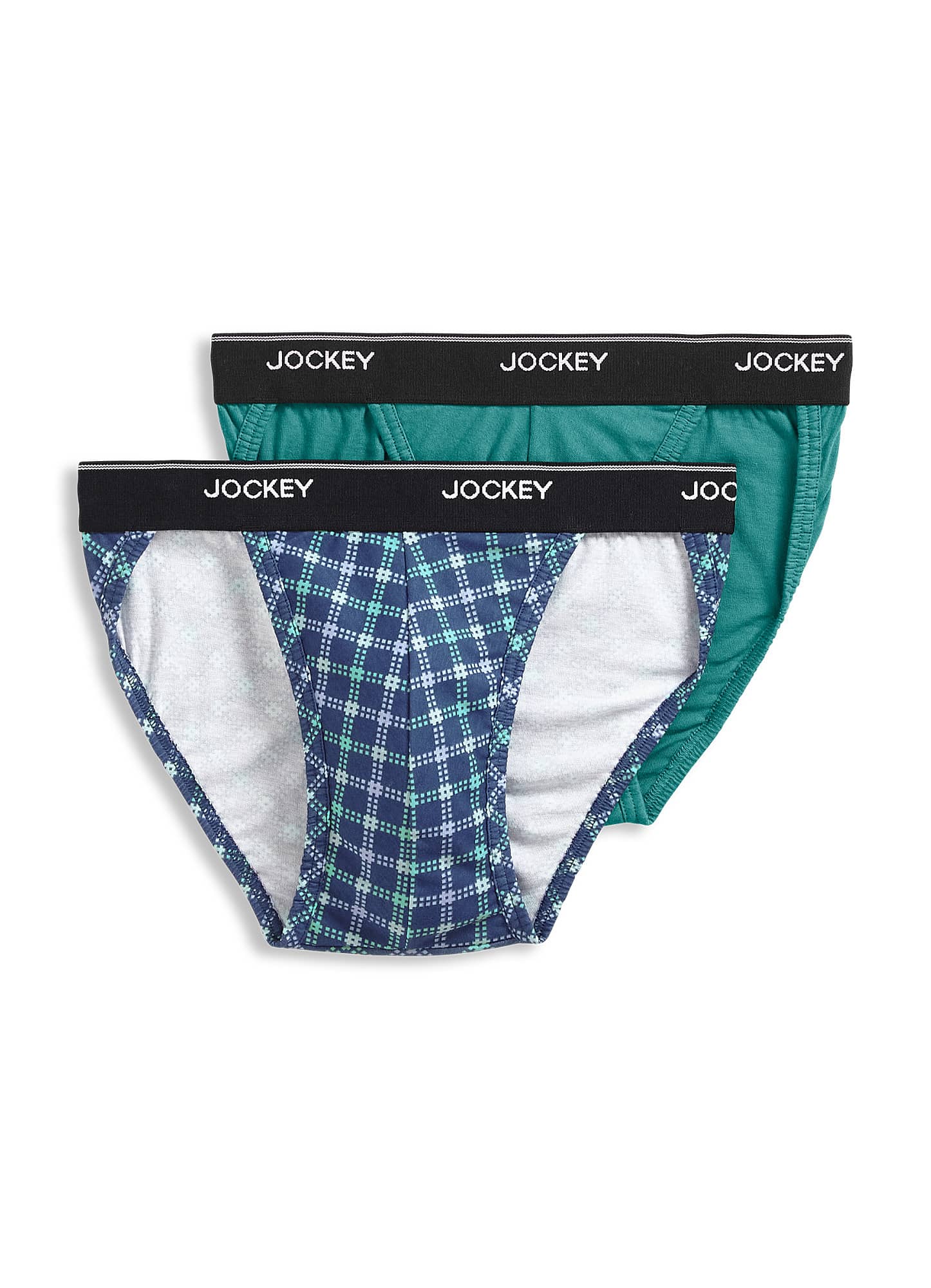 Jockey Men's Underwear Elance Microfiber String Bikini 2 Pack 