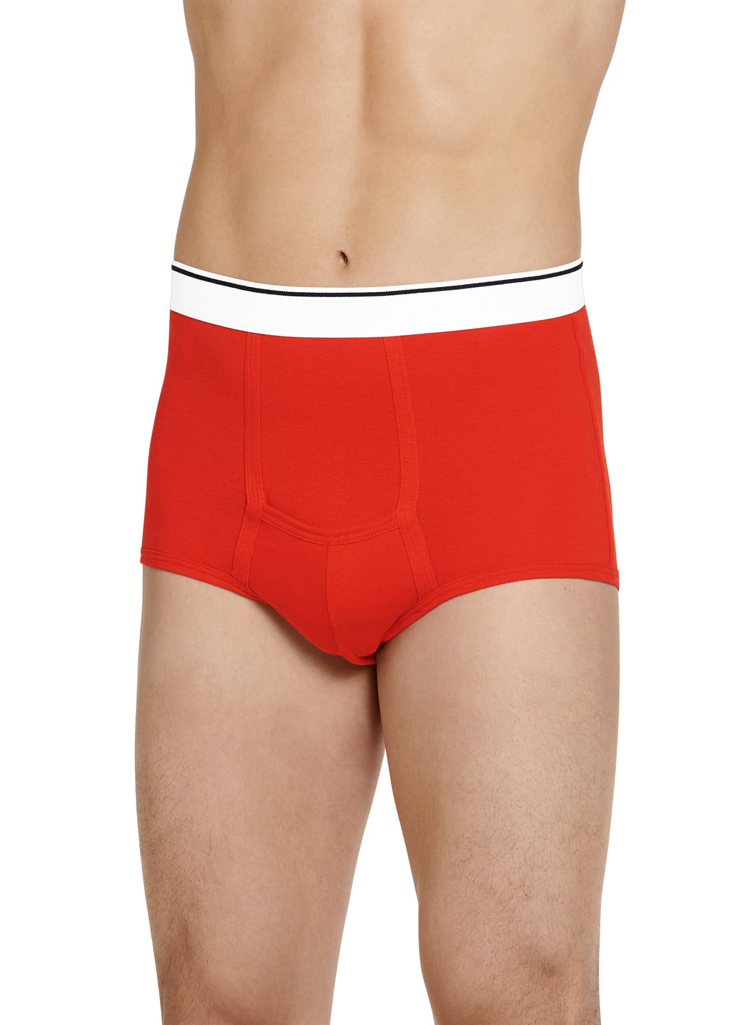 Buy Jockey Bright Red High Cut Exposed Waistband Briefs for Men