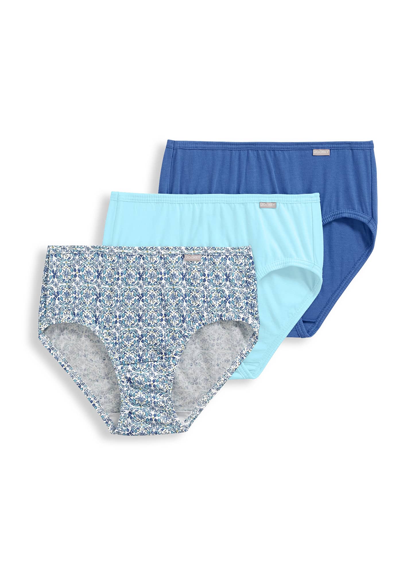 Jockey Womens Elance Hipster 3 Pack Underwear Hipsters 100 cotton eBay