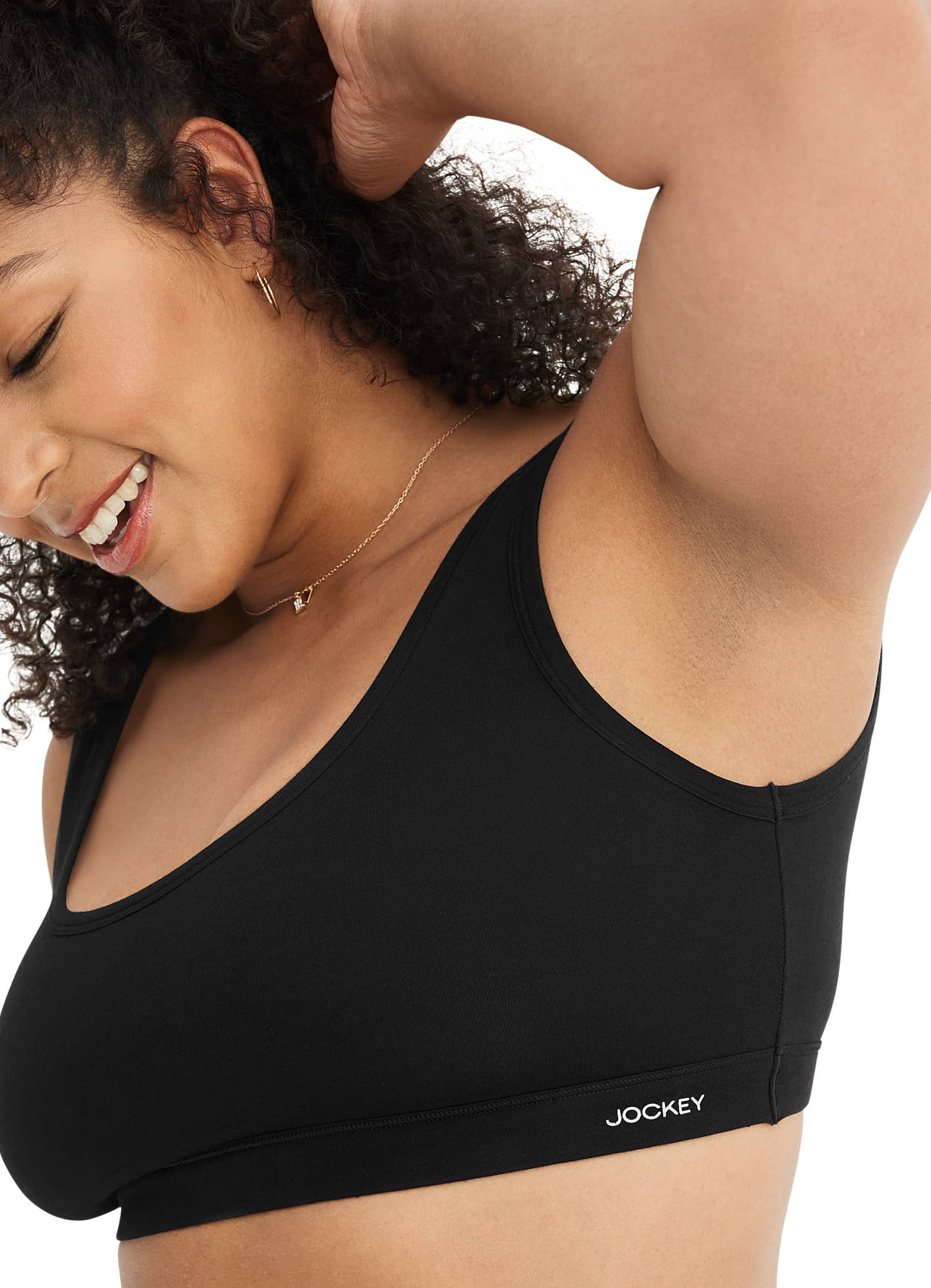 Jockey Women's Organic Cotton Stretch Tank Strap Bralette - Picture 8 of 61