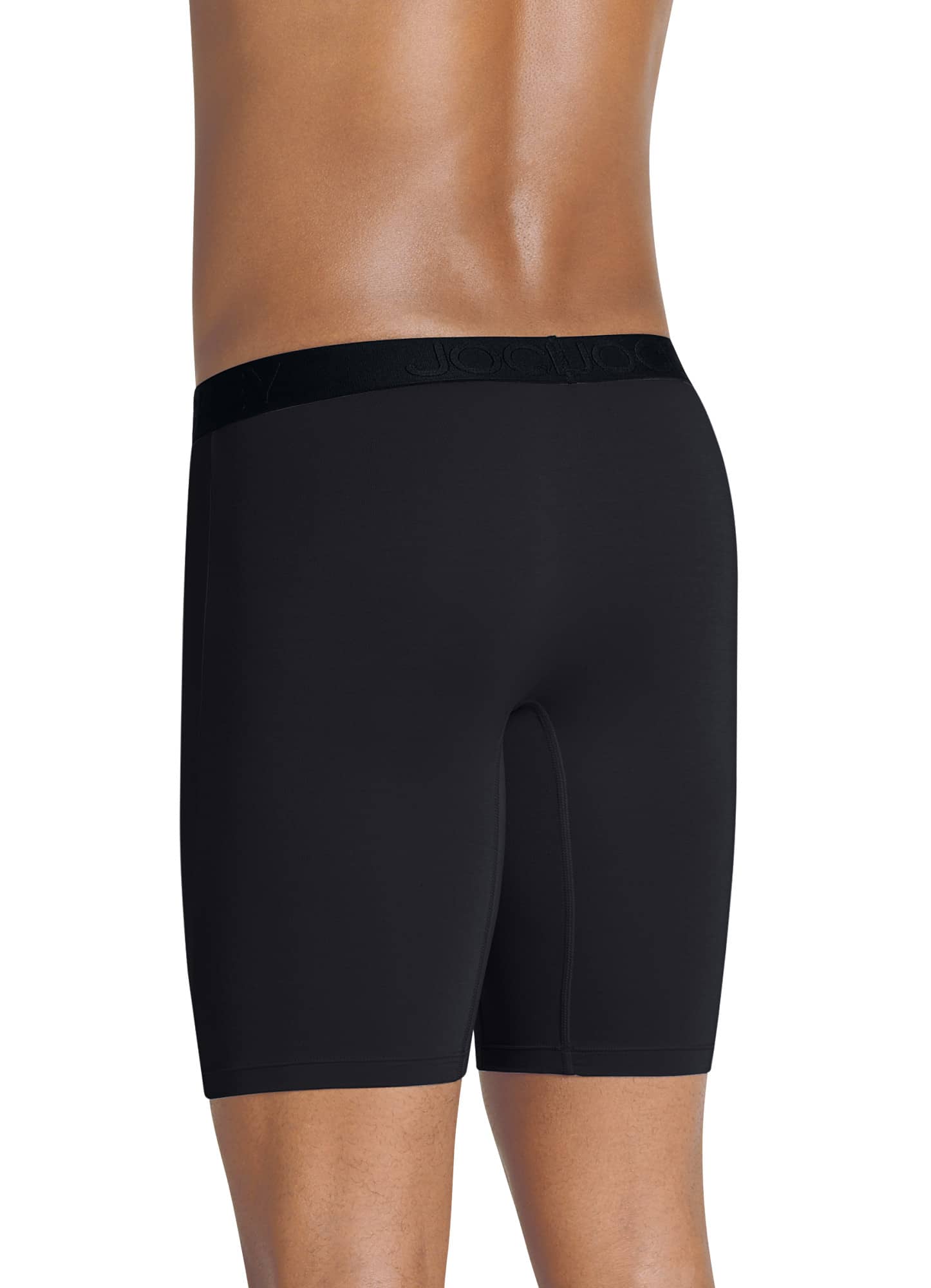 Jockey Men's Active Ultra Soft Modal 9" Long Leg Boxer Brief - 3 Pack