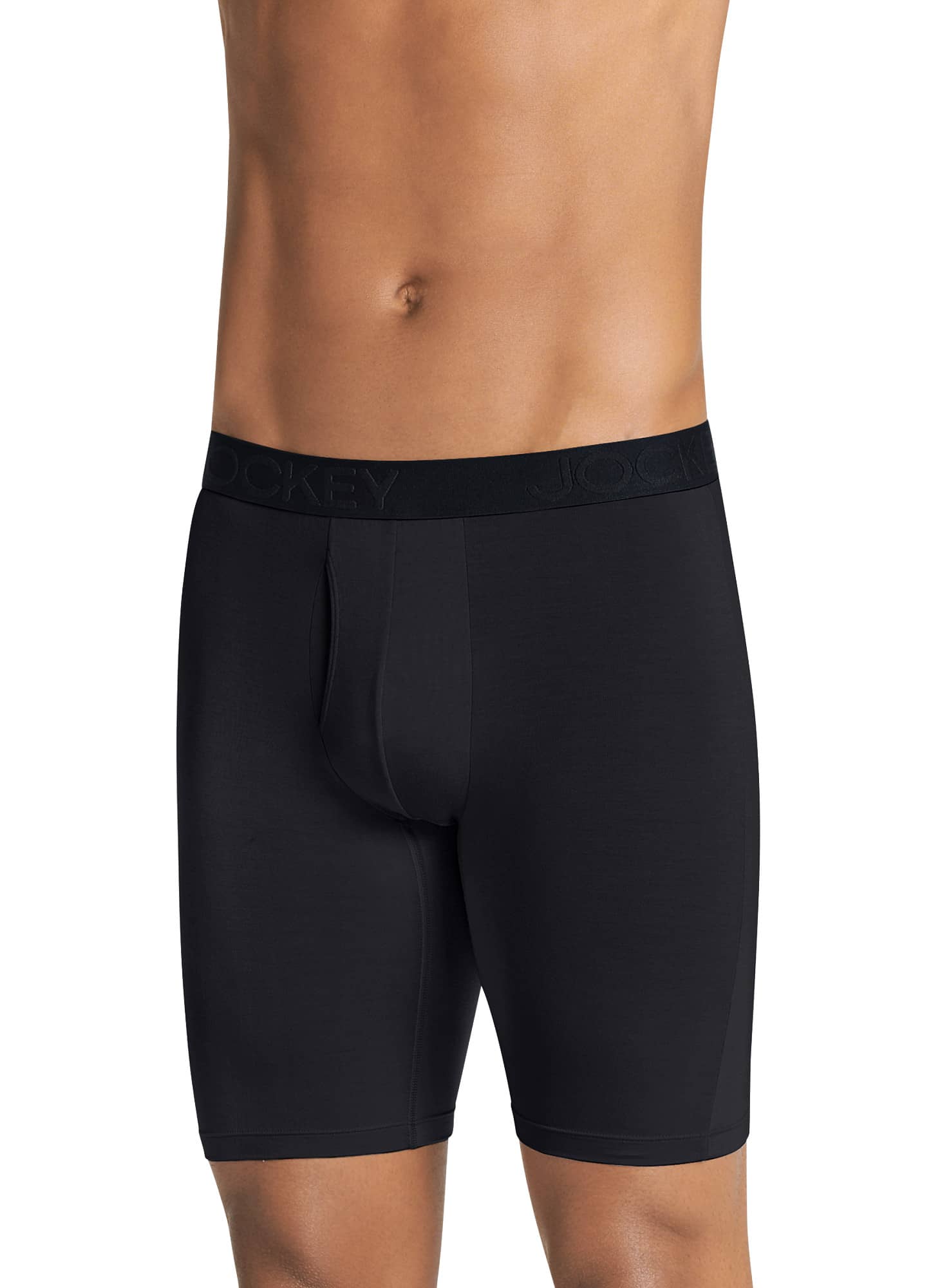 Jockey Men's Active Ultra Soft Modal 9" Long Leg Boxer Brief - 3 Pack