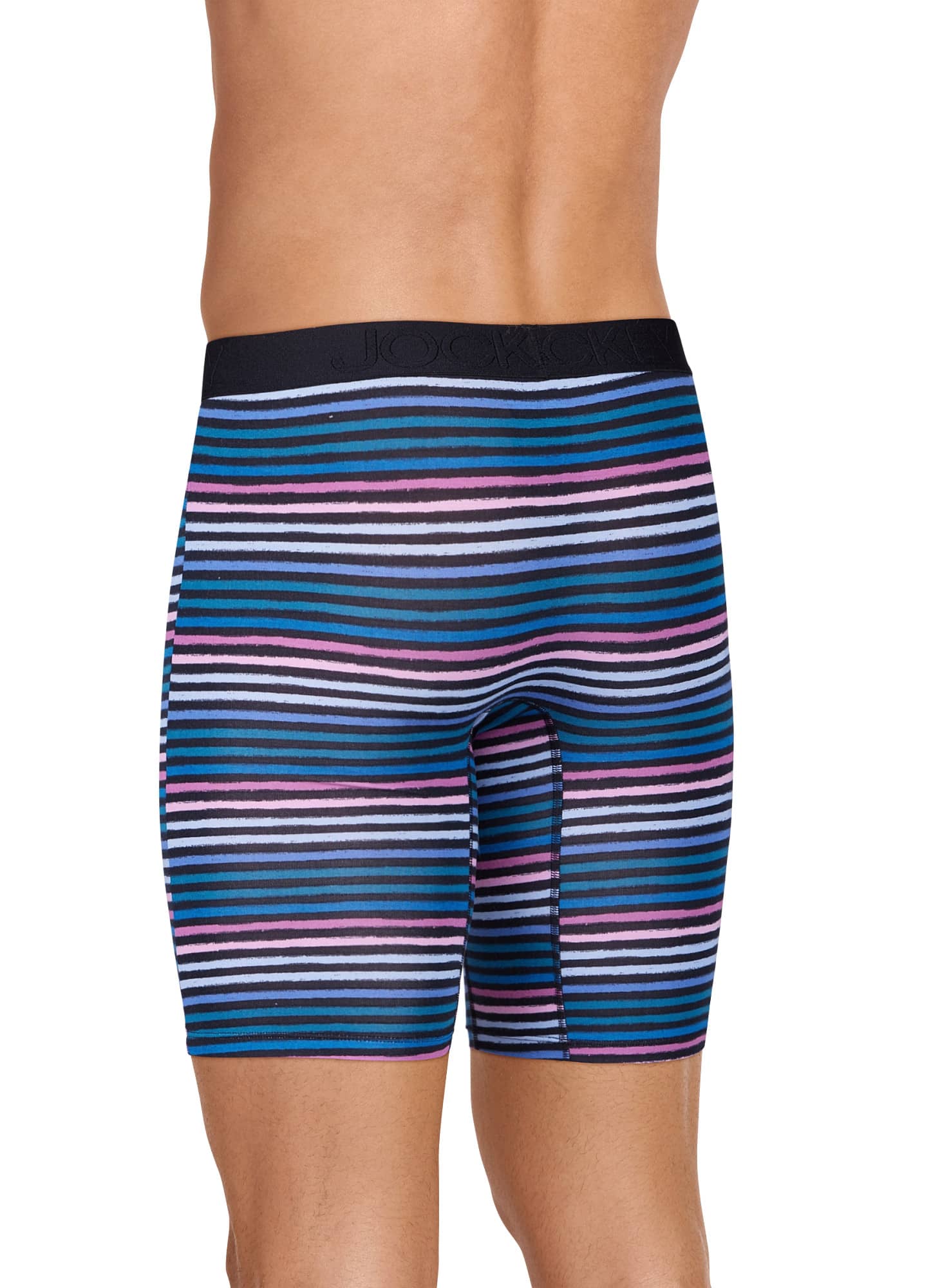 Jockey Men's Active Ultra Soft Modal 9" Long Leg Boxer Brief - 3 Pack