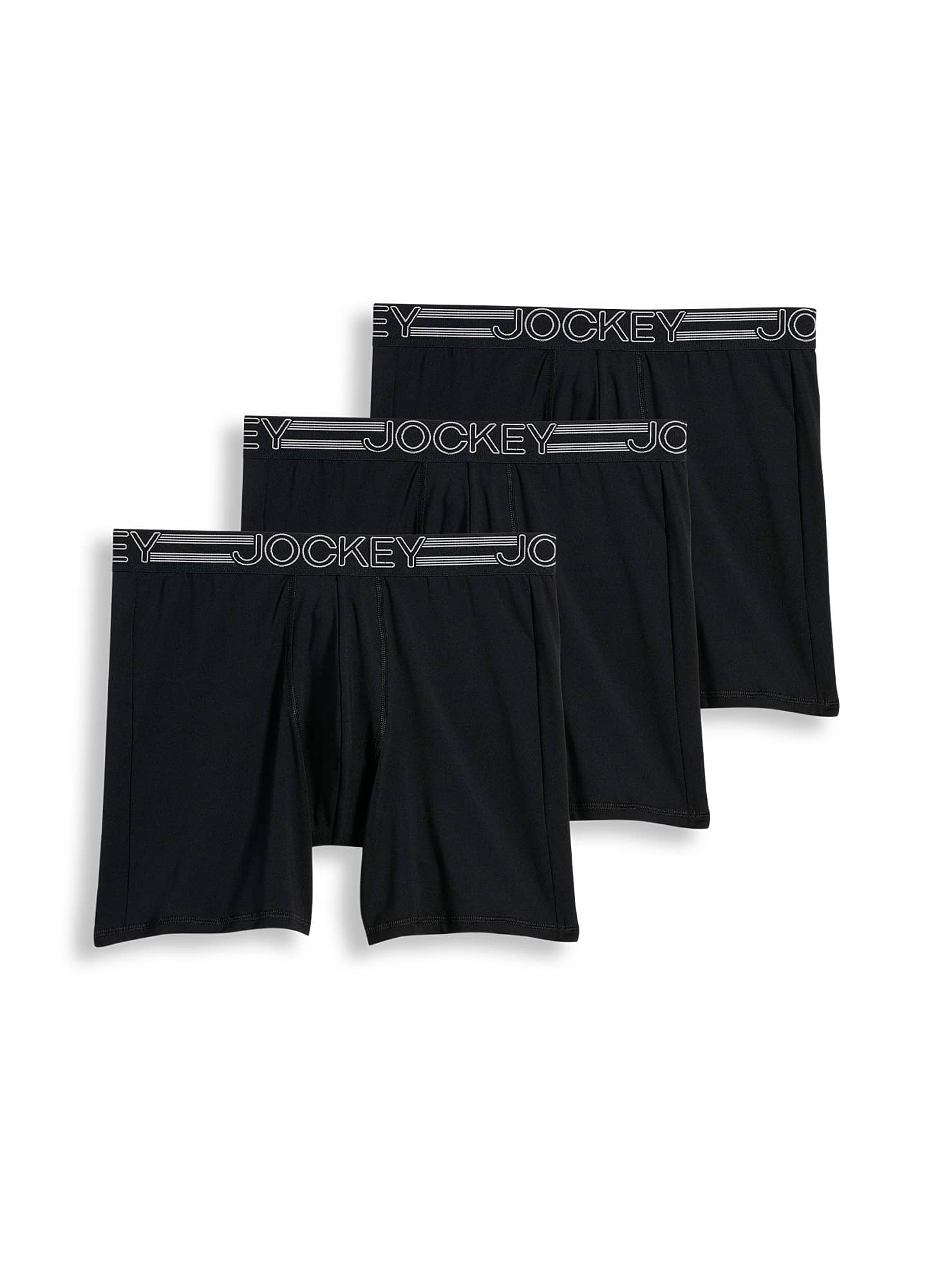 JOCKEY MENS Active Microfiber 9" Long Leg Boxer Brief 3 Pack 9.99