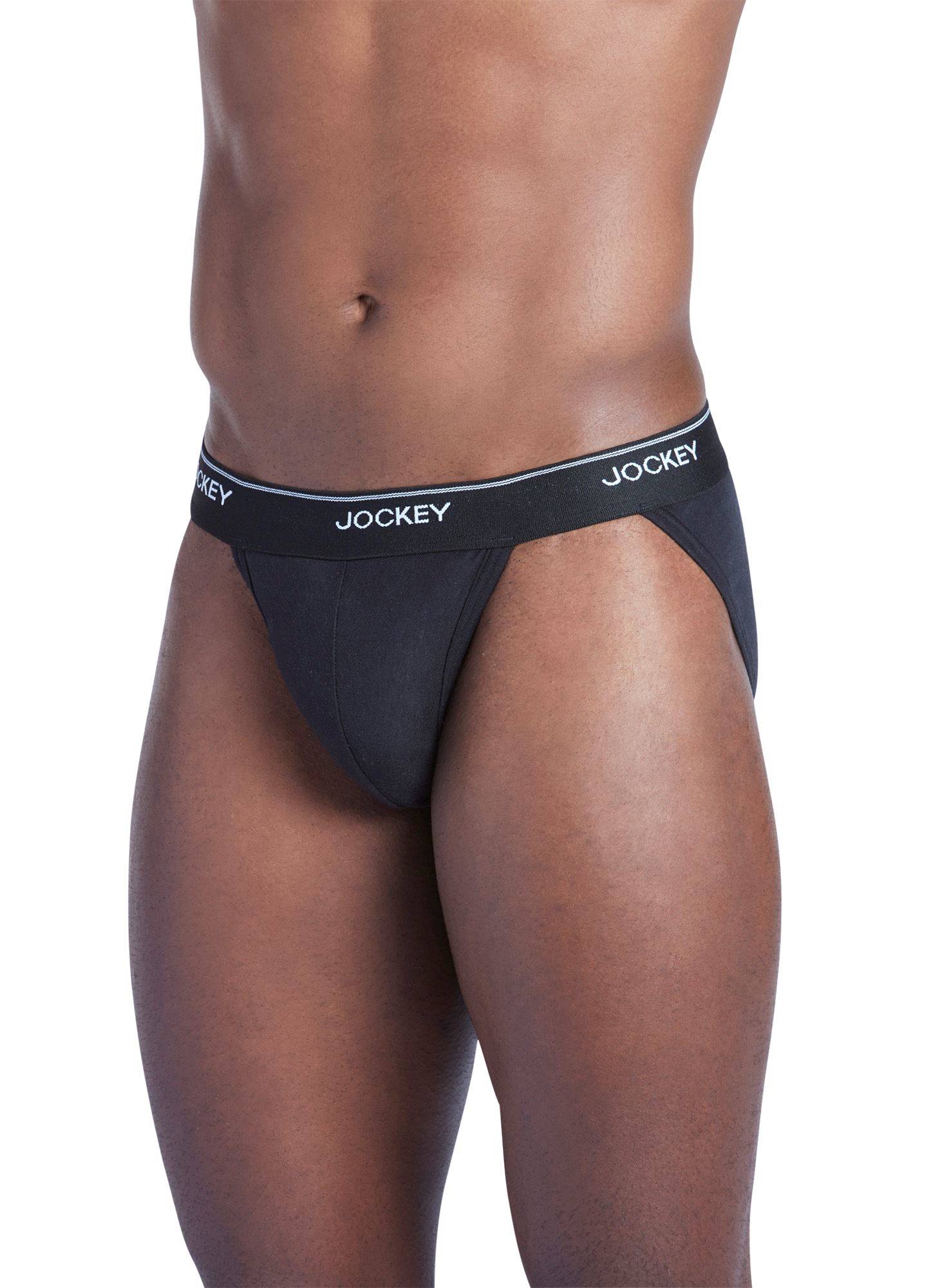 Jockey Women's Underwear Elance String Bikini - 3 Pack, Black, 5