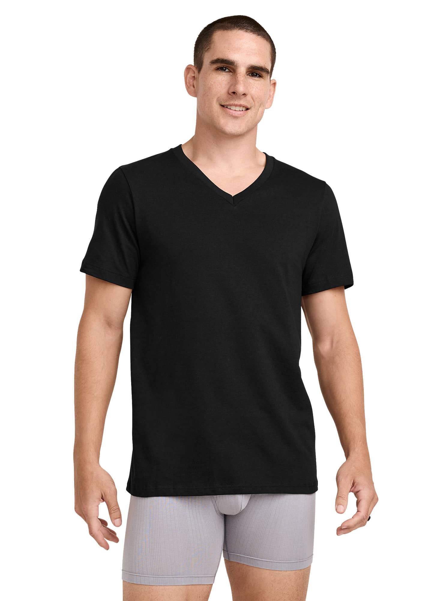 Jockey Men's Classic V-Neck T-Shirt - 12 Pack | eBay