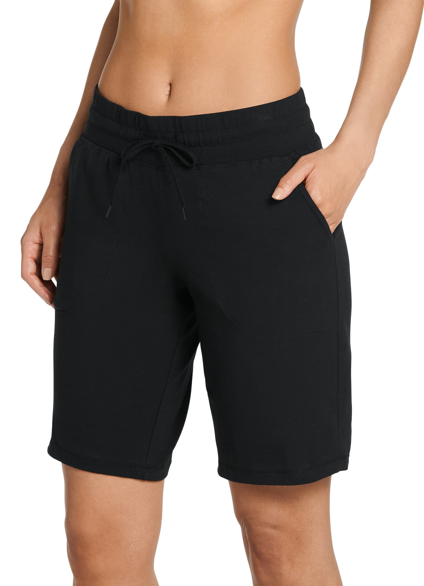 Jockey Women's Cotton Stretch Jersey 10" Bermuda Short